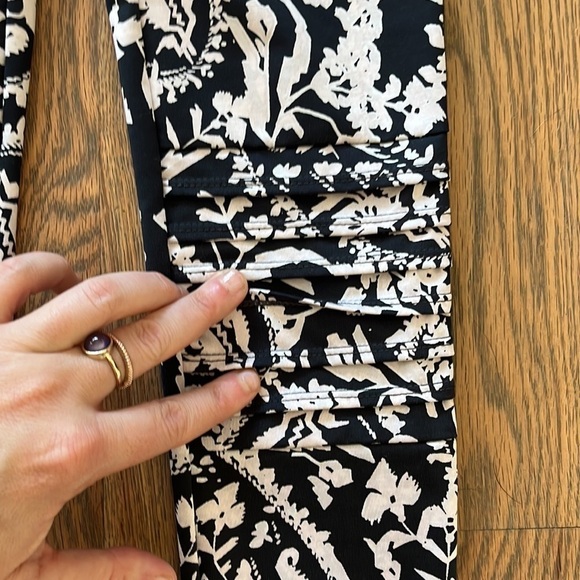INTIMATELY FREE PEOPLE ~ Paisley black and pink athletic pants - Picture 4 of 7